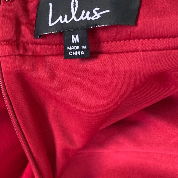 Lulus Red Hot Full Length Lace Up Gown - Picture 7 of 7